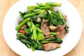 ผัดคะน้าเนื้อ