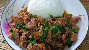 ข้าวกะเพราเนื้อ
